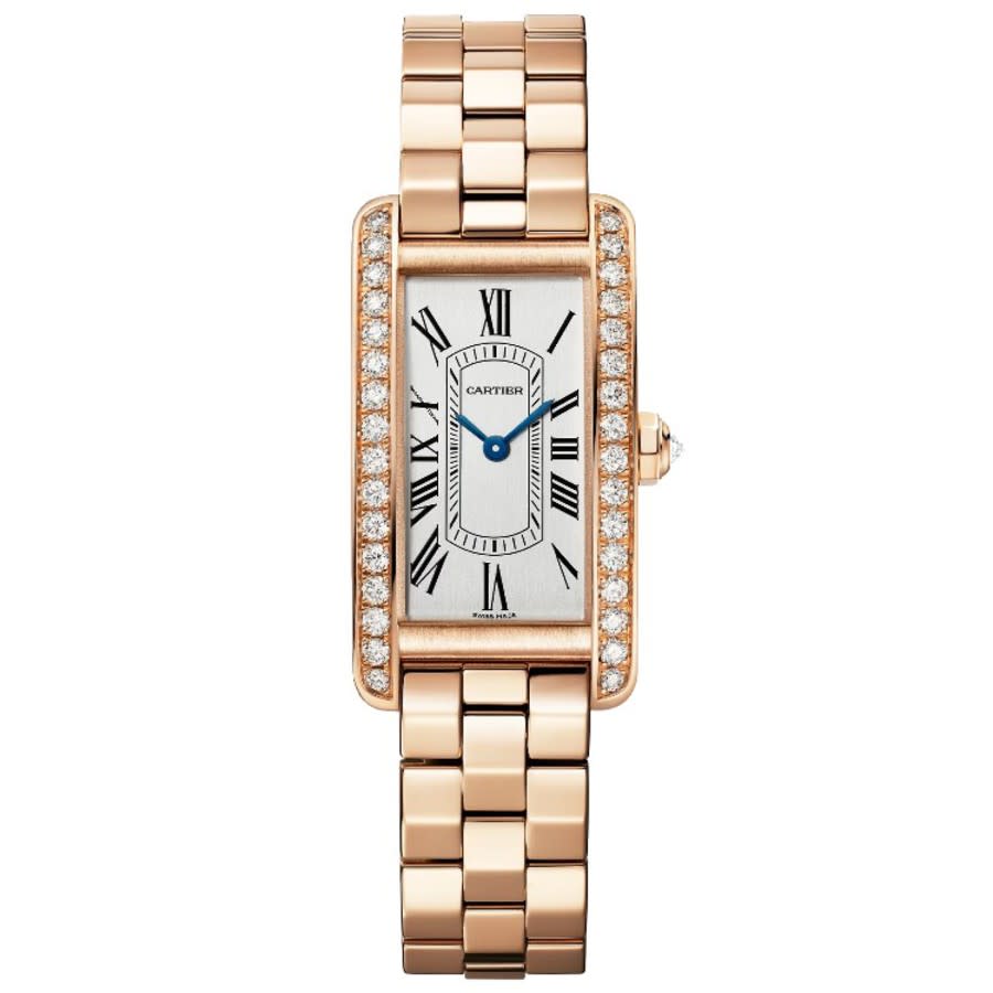 Tank Americaine Quartz Diamond Silver Dial Ladies Watch