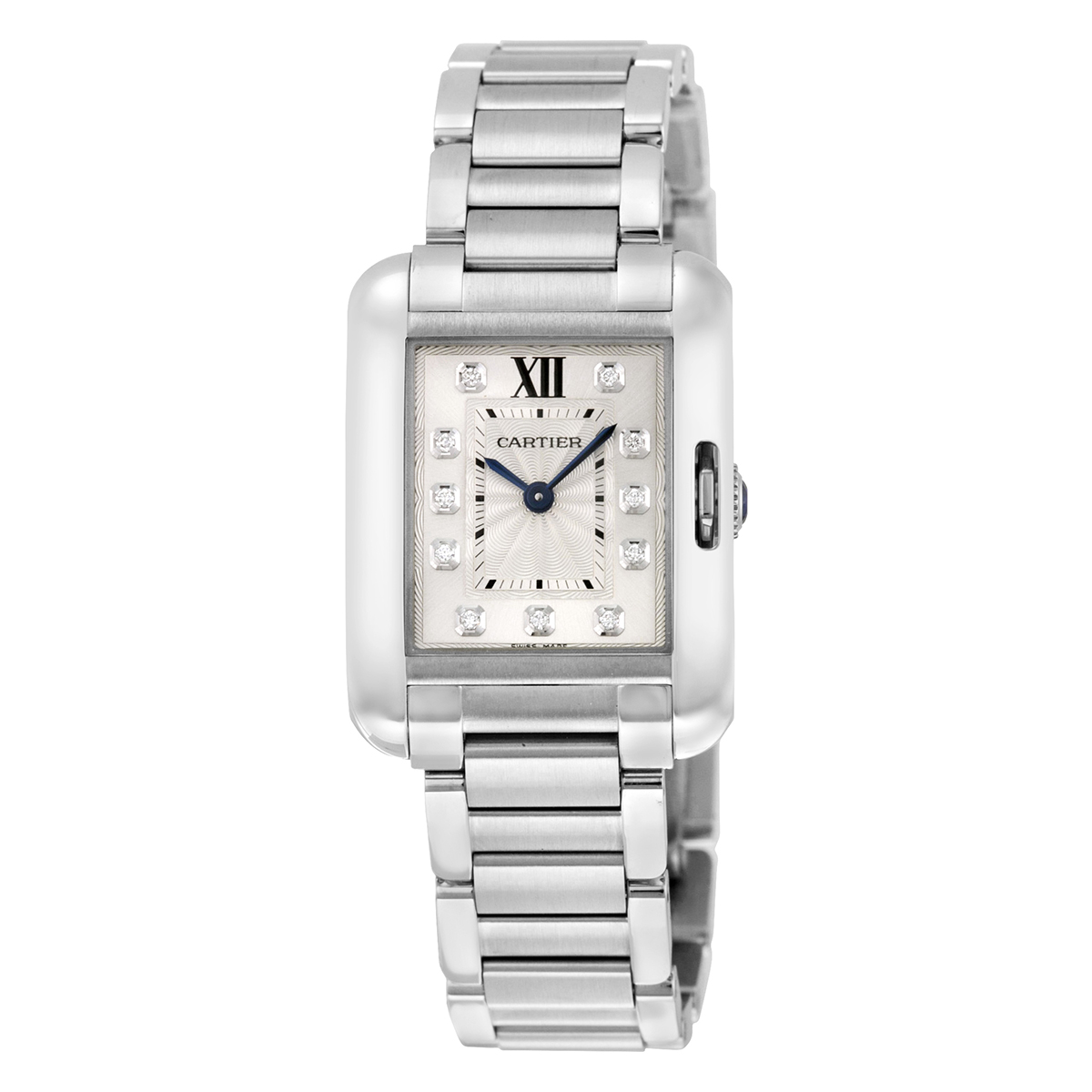 Cartier Tank Anglaise Silver Dial Ladies Watch W4TA0003