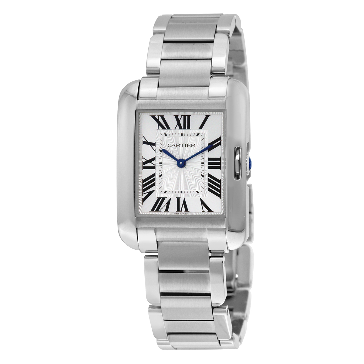 Cartier Tank Anglaise Silver Dial Ladies Watch W5310044
