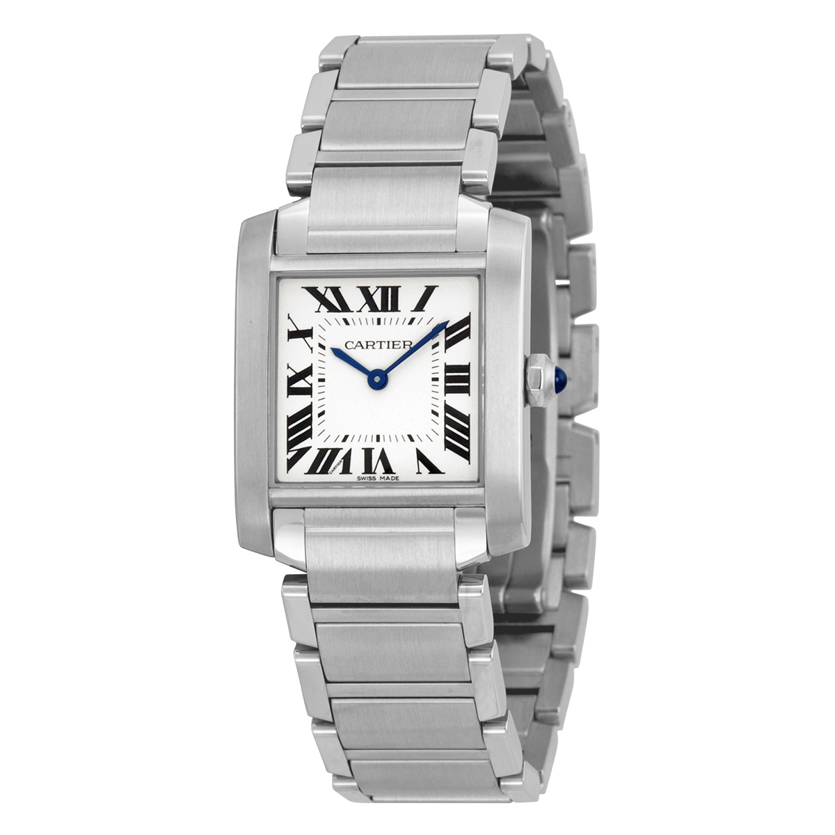Cartier Tank Francaise Silver Dial Ladies Watch WSTA0005