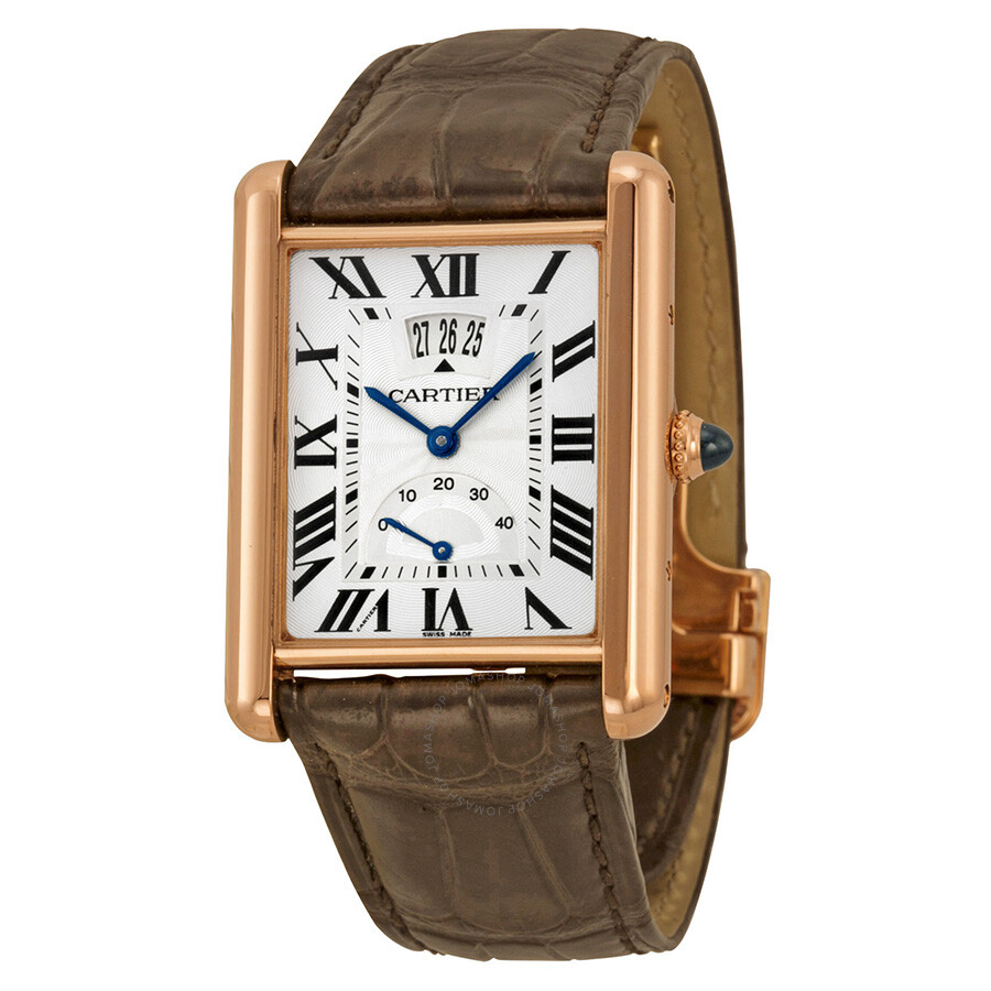 Cartier Tank Louis XL W1560017 18K Rose Gold Mens Watch