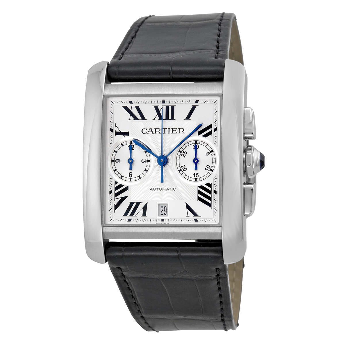 Cartier Tank MC Chronograph Silver Dial Men's Watch W5330007