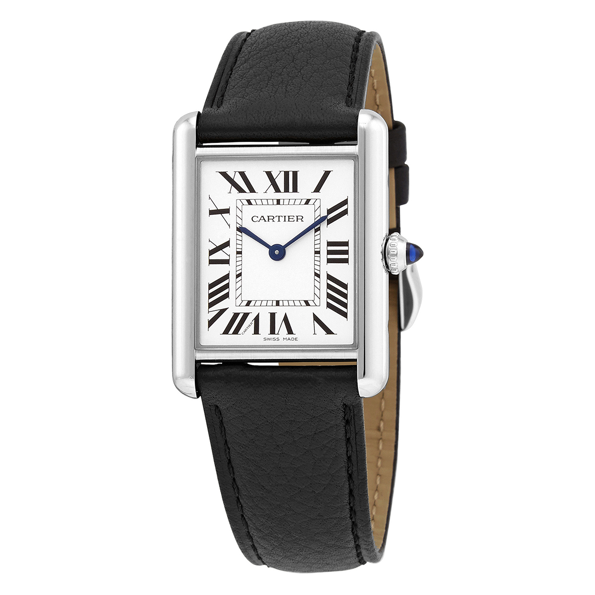 Cartier Tank Quartz Silver Dial Ladies Watch WSTA0041