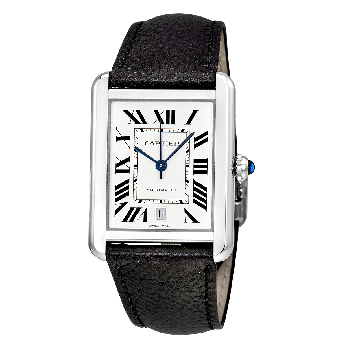 Cartier Tank Solo XL Automatic Silver Dial Men's Watch WSTA0029