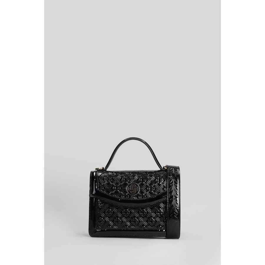 Casablanca Jeanne Mini Shoulder Bag In Black Leather In Black