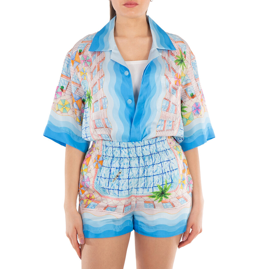 Ladies Le Plongeon Silk Shirt