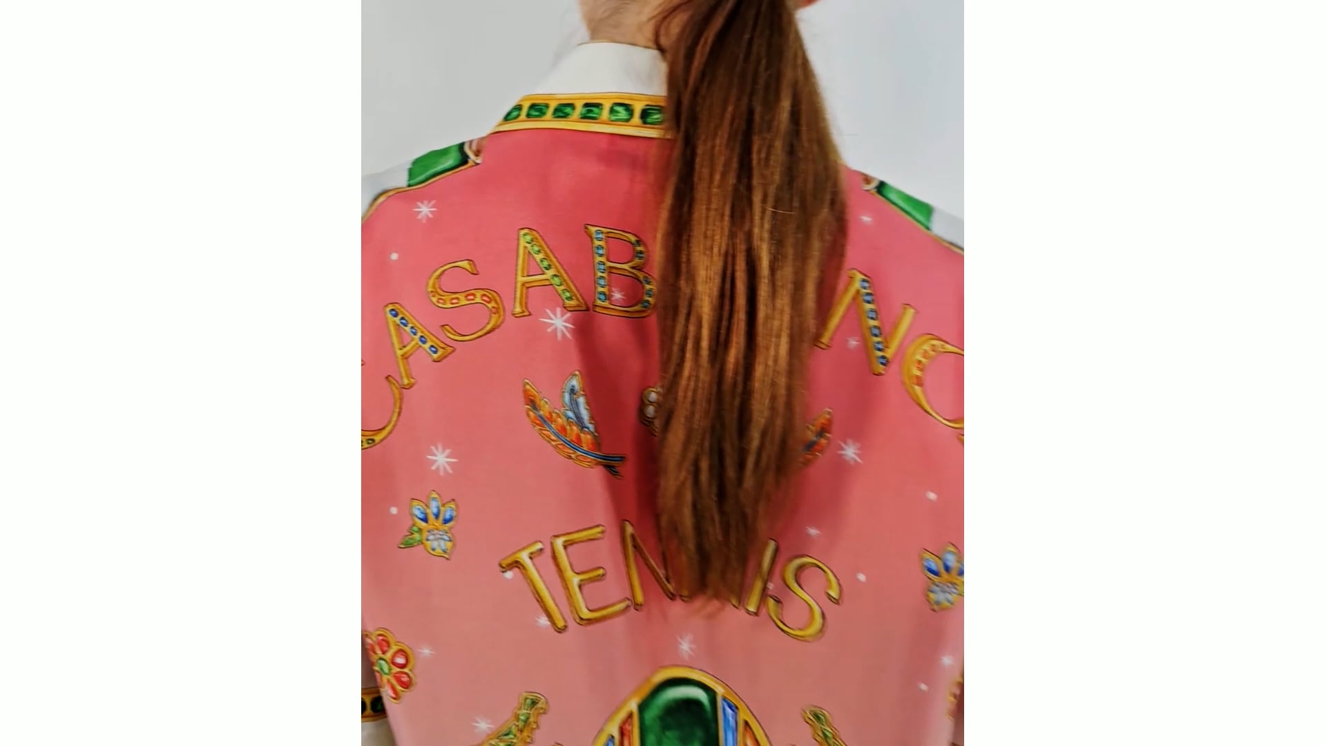 Casablanca Ladies Pink Joyaux D'Afrique Silk Shirt, Brand Size 34