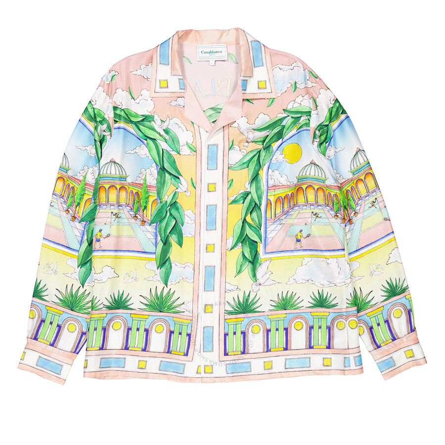 CASABLANCA CASABLANCA MEN'S PAYSAGE IDEAL SILK SHIRT