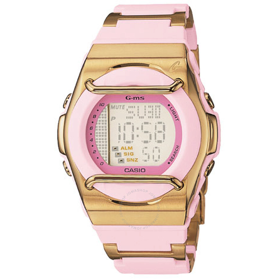 Casio Baby G Gms Sweet Poison Light Pink and Metallic Gold Digital