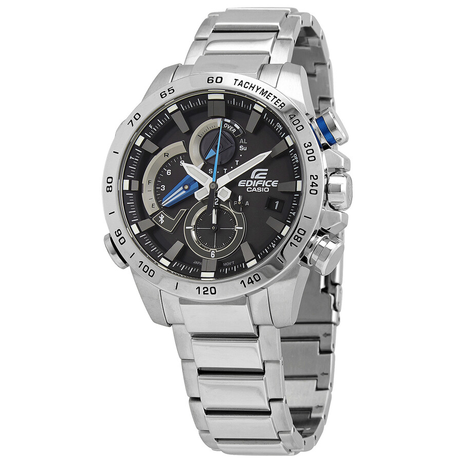 Casio Edifice Alarm Chronograph Quartz Black Dial Men's Watch