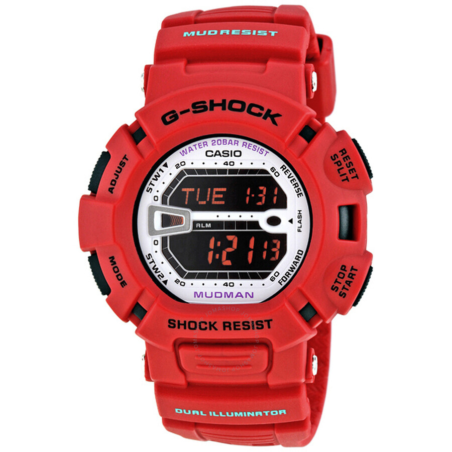 g shock mudman red