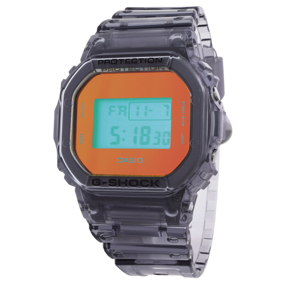 Casio G-Shock 5600 Series Alarm Quartz Digital Blue Dial Watch DW