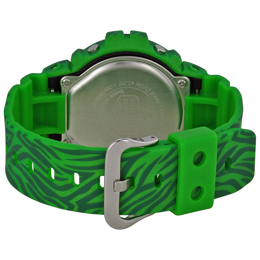 Casio GShock Classic Green Zebra Striped Men's Watch DW6900ZB3CR G