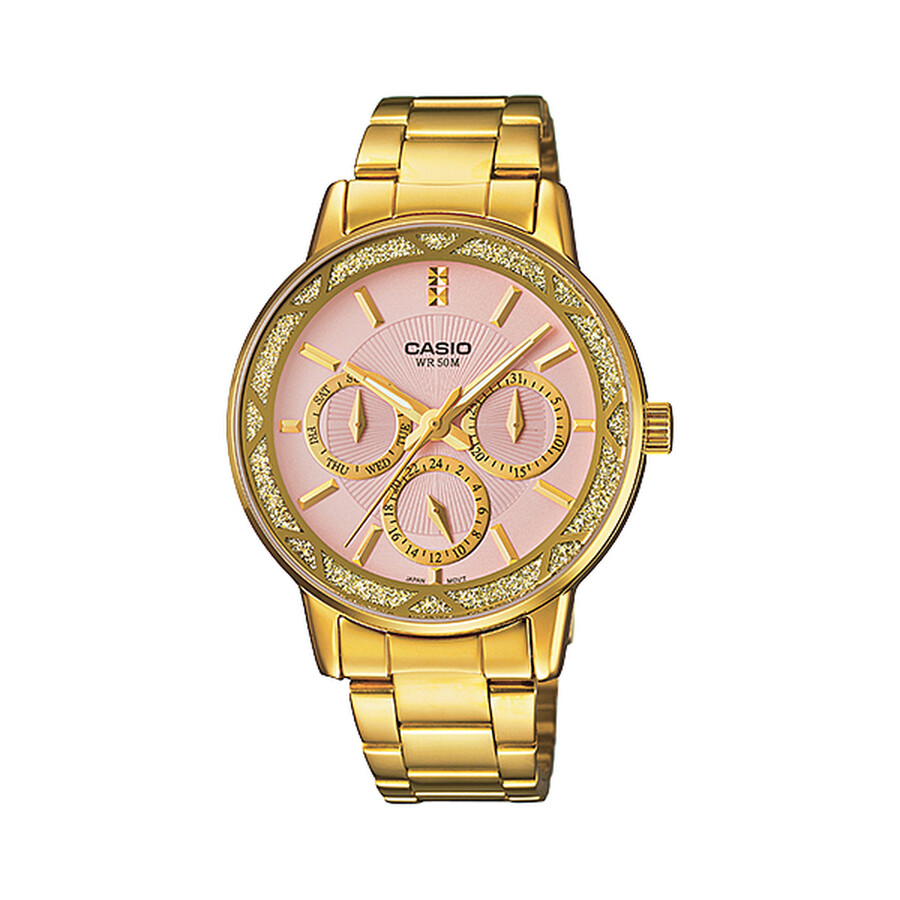casio gold pink