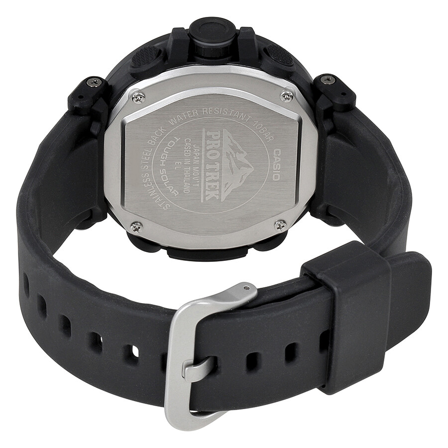 Casio Pro Trek Black Silicone Strap Men's Watch PRG600Y1CR Pro Trek