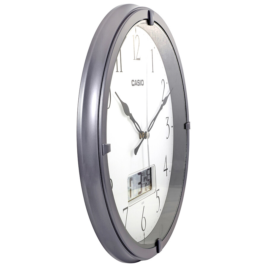 Casio White Dial Grey Resin Wall Clock IC018 Clock Casio