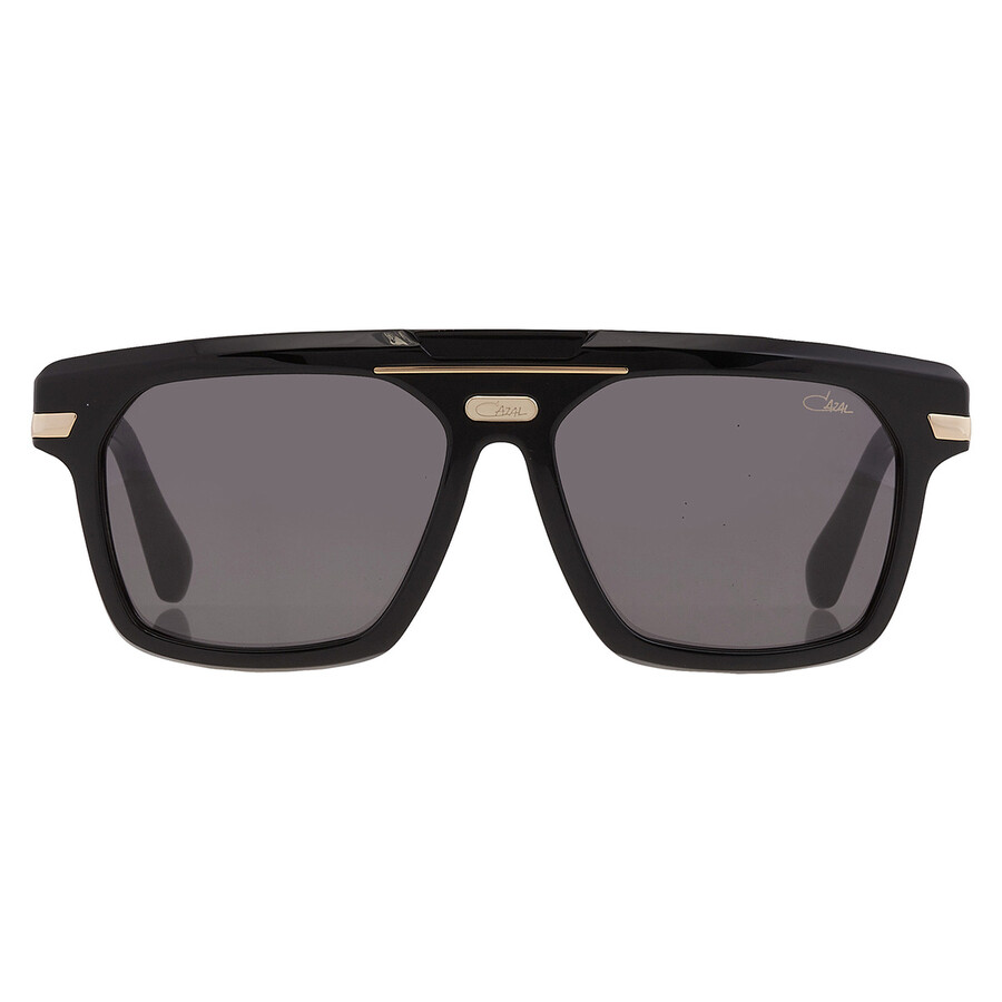 Shop Cazal Grey Navigator Unisex Sunglasses  8040 001 59 In Black / Gold / Grey