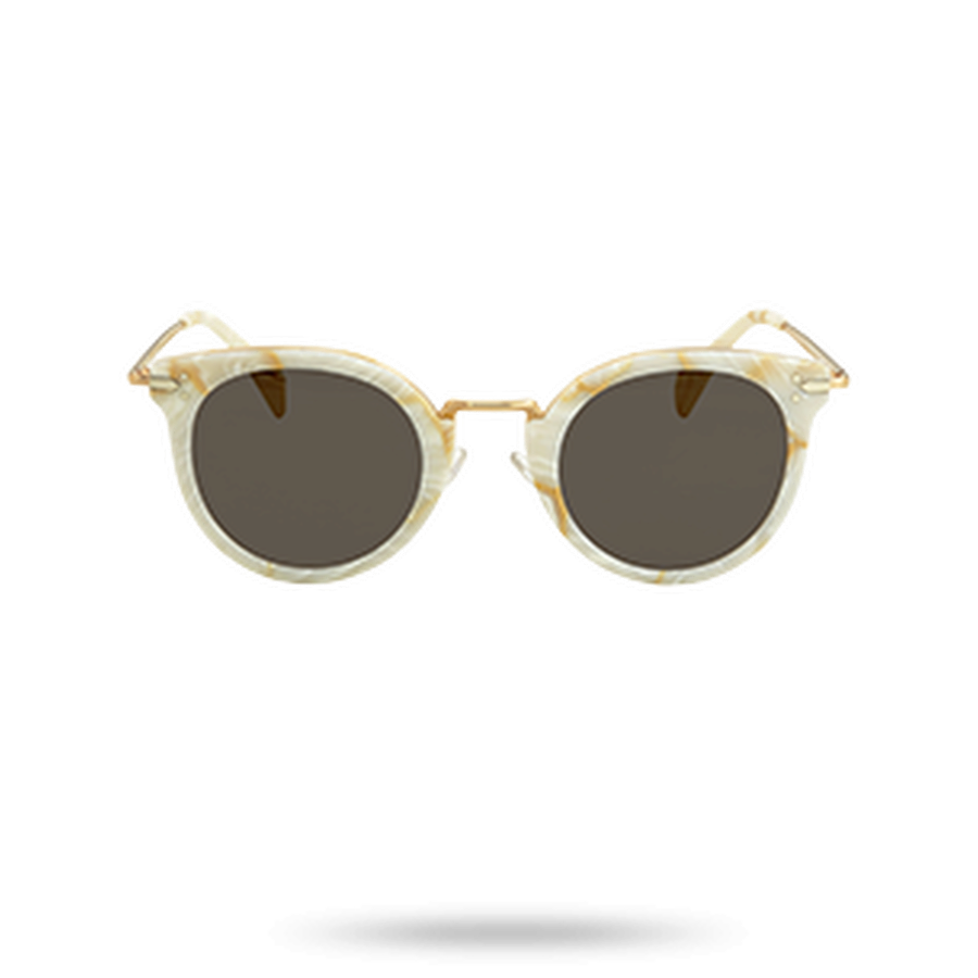 Celine Brown Grey Round Sunglasses CL41373S 23FNR 48 Celine