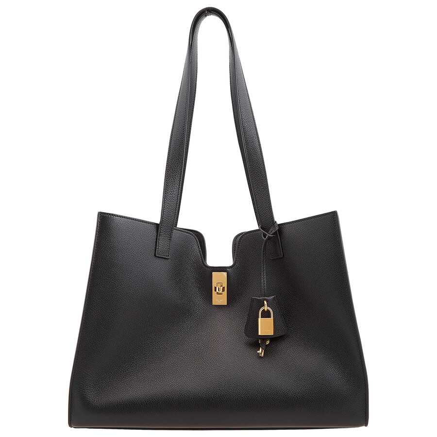 Celine Cabas 16 Soft In Supple Grained Calfskin - Black 112583FEI