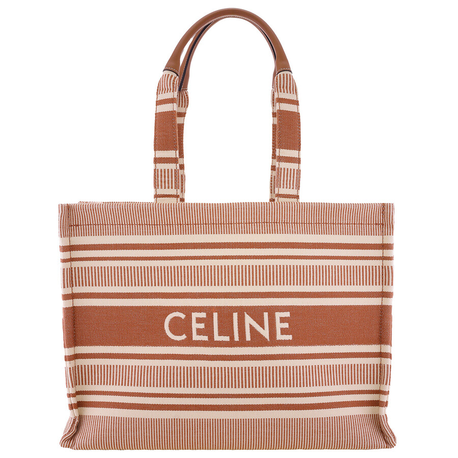 CELINE CABAS タイス バッグ ラージ 196762FU628SI Celine Cabas Thais Striped Tote 196762FU6.28SI 3616900550261