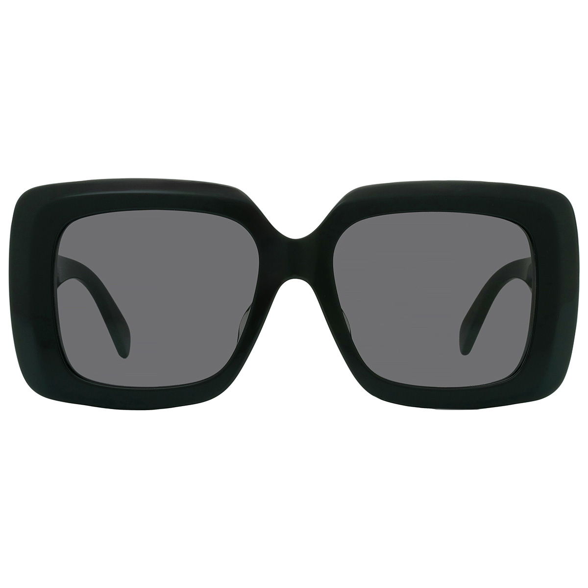 Celine CL40263F 01A Sunglasses Black Square Frame, Smoke Lenses Celine CL40263F 01A Shiny Black/Smoke 54-17-135 Sunglasses  main image 2