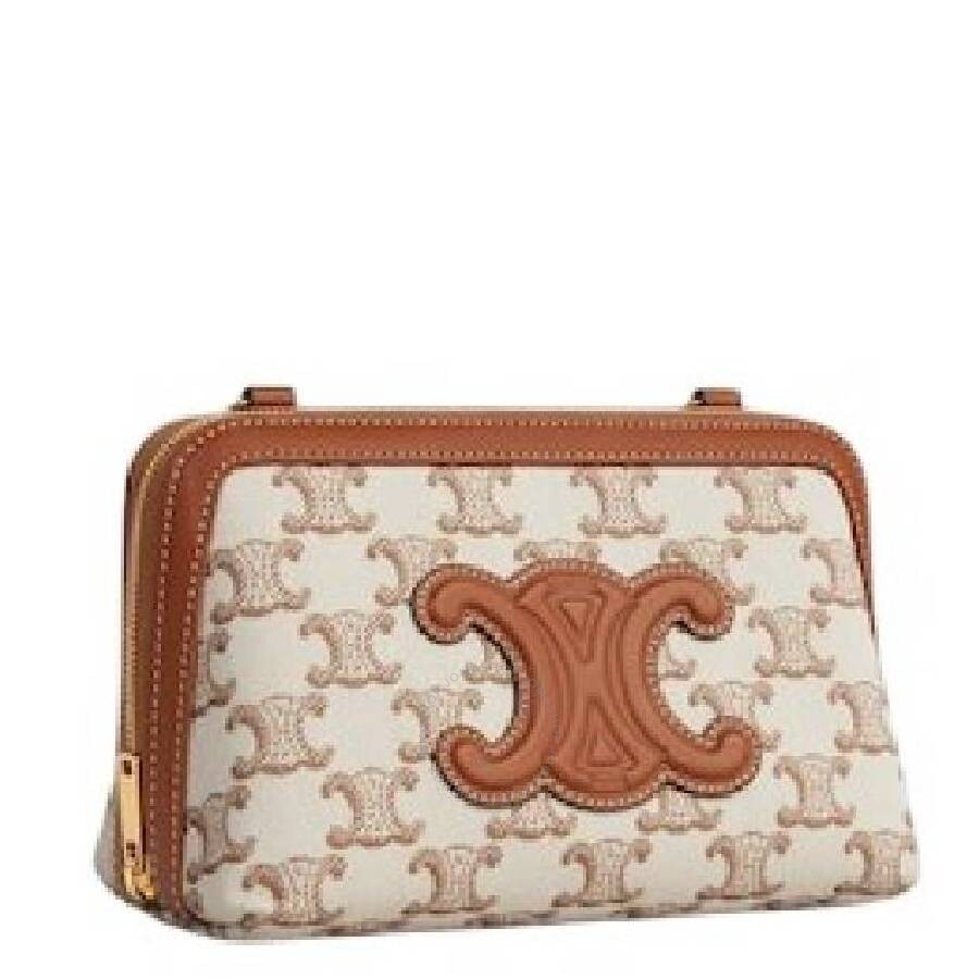 CELINE CELINE CLUTCH ON CHAIN CUIR TRIOMPHE PRINT