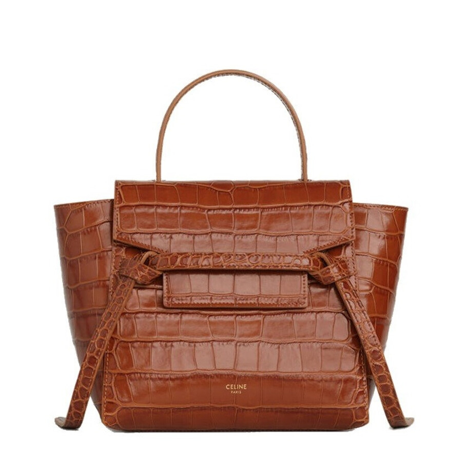 Celine Ladies Crocodile Embossed Calfskin Nano Belt Bag 189003BTE.04LU