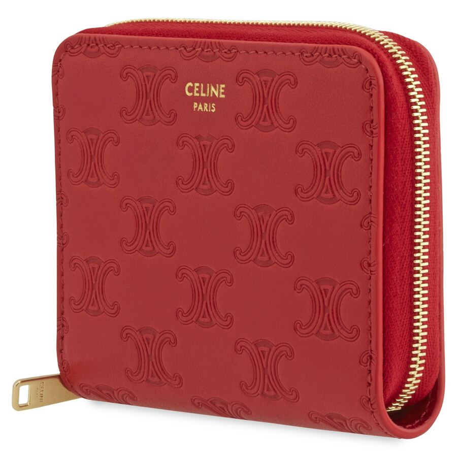 celine wallet red