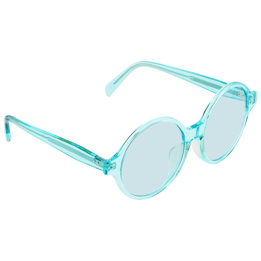Celine Light Blue Round Ladies Sunglasses CL40051F86N58