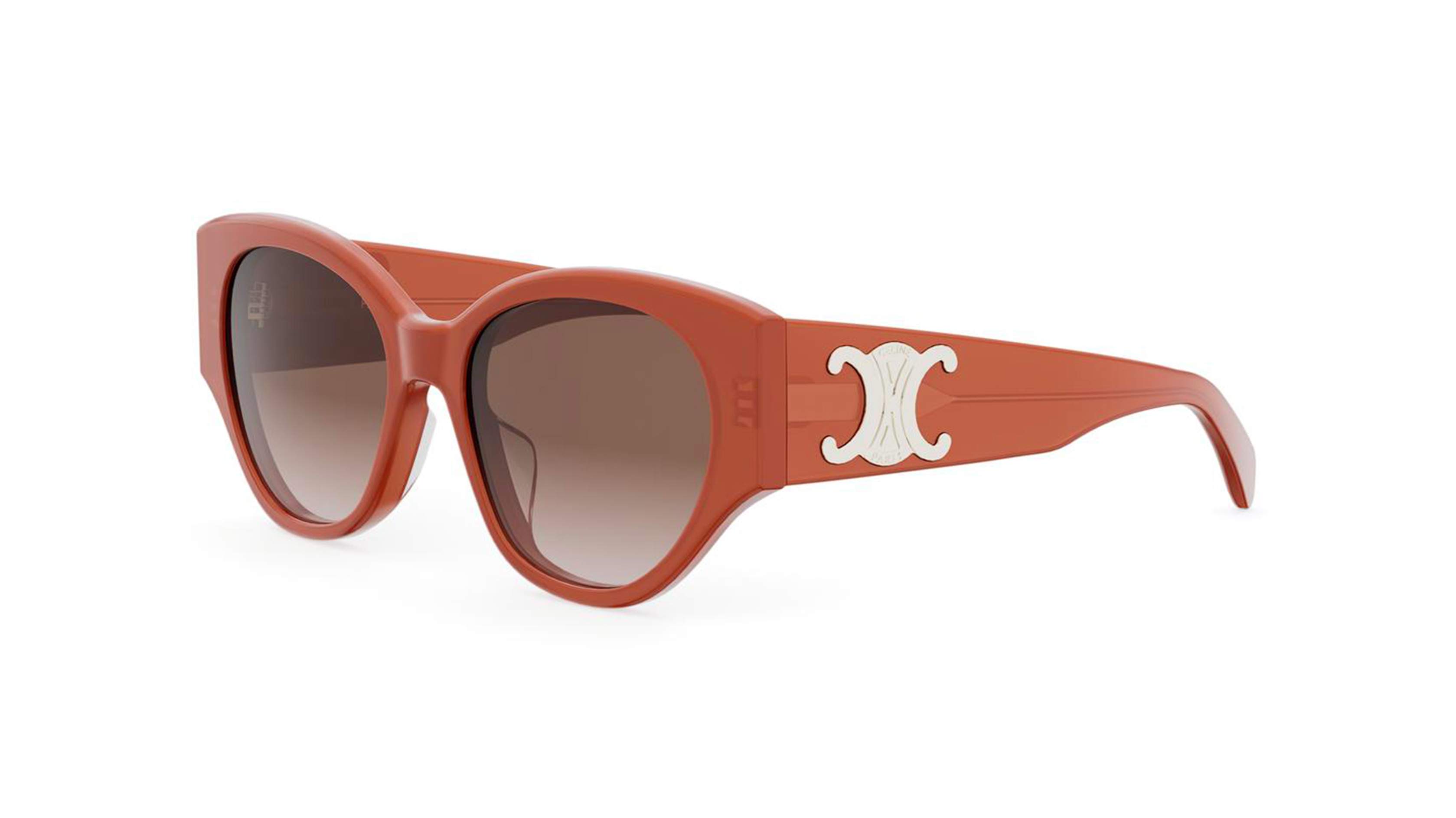 Celine MAXI TRIOMPHE Brown Gradient Cat Eye Ladies Sunglasses