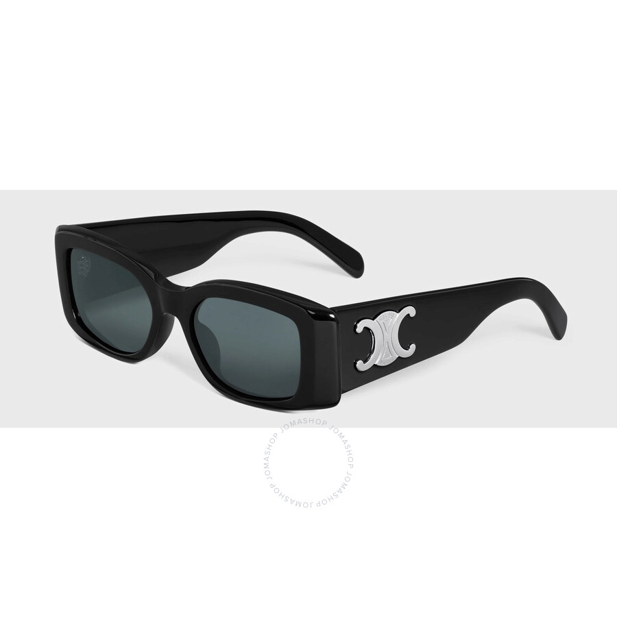 Celine Maxi Triomphe Smoke Rectangular Ladies Sunglasses Cl40305u 01a 54