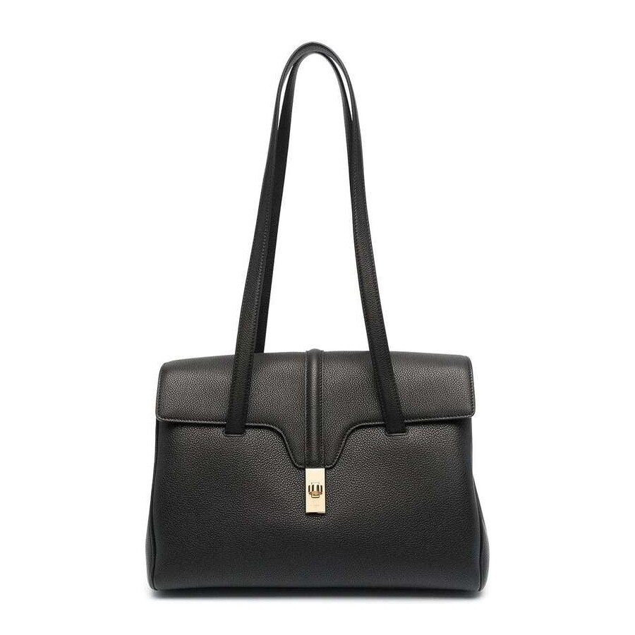 Celine Medium Soft 16 Bag In Supple Grained Calfskin In Black