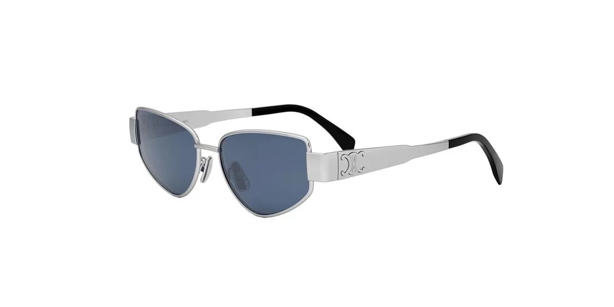 小物 CELINE Near Mint Cat Eye Sunglasses Celine METAL TRIOMPHE Blue Cat Eye Ladies Sunglasses CL40293U 16V