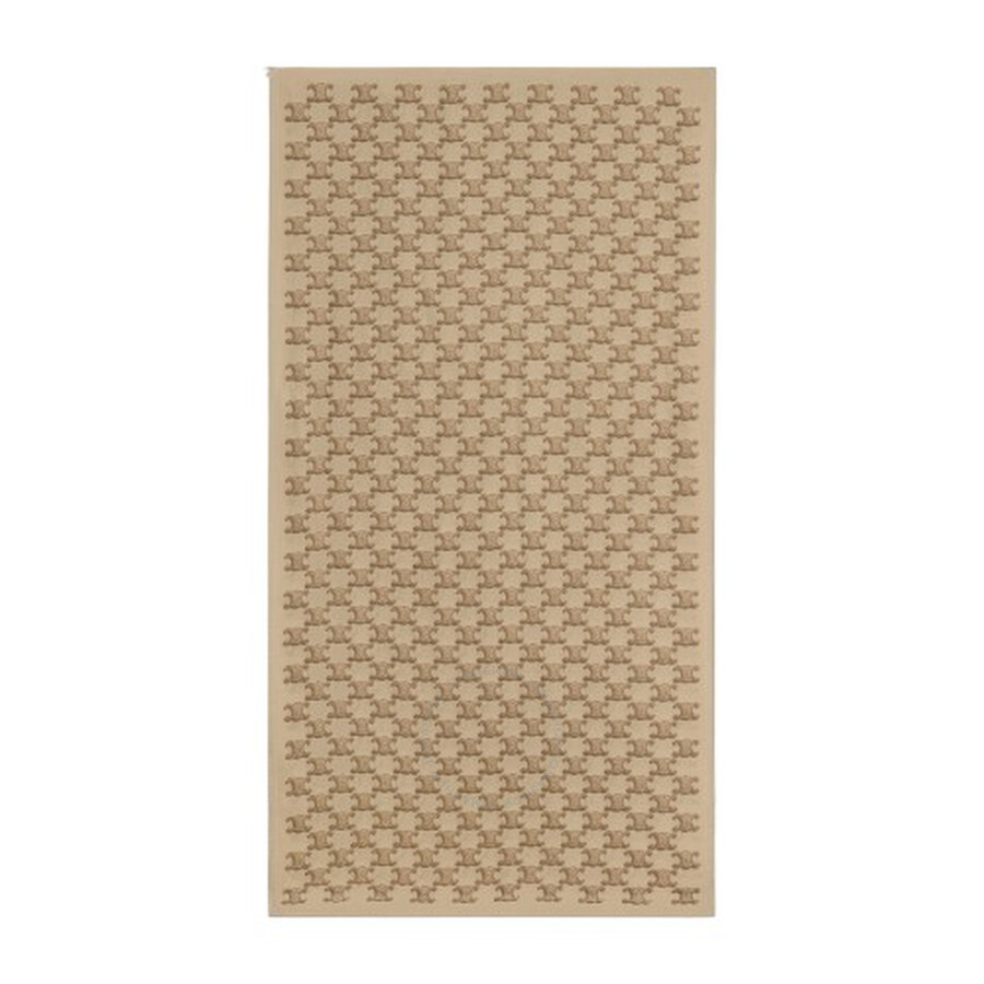 Celine Letter Pattern Cashmere Shawl In Beige