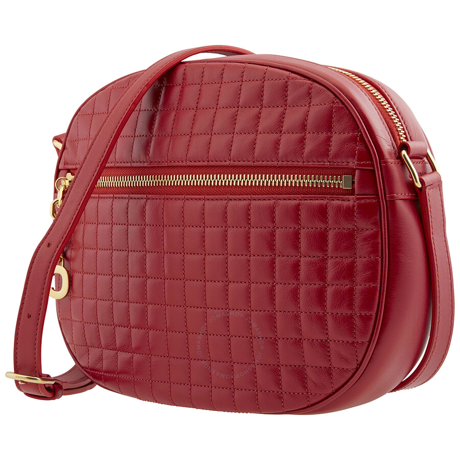 Celine Quilted Calfskin Medium Camera Bag Red 188353BFH.27ED