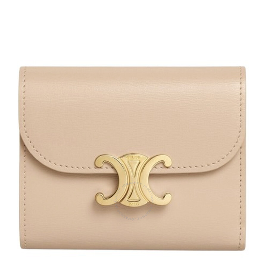 Celine Small Flap Wallet Triomphe - Oat Beige 10D783DPV.02EU