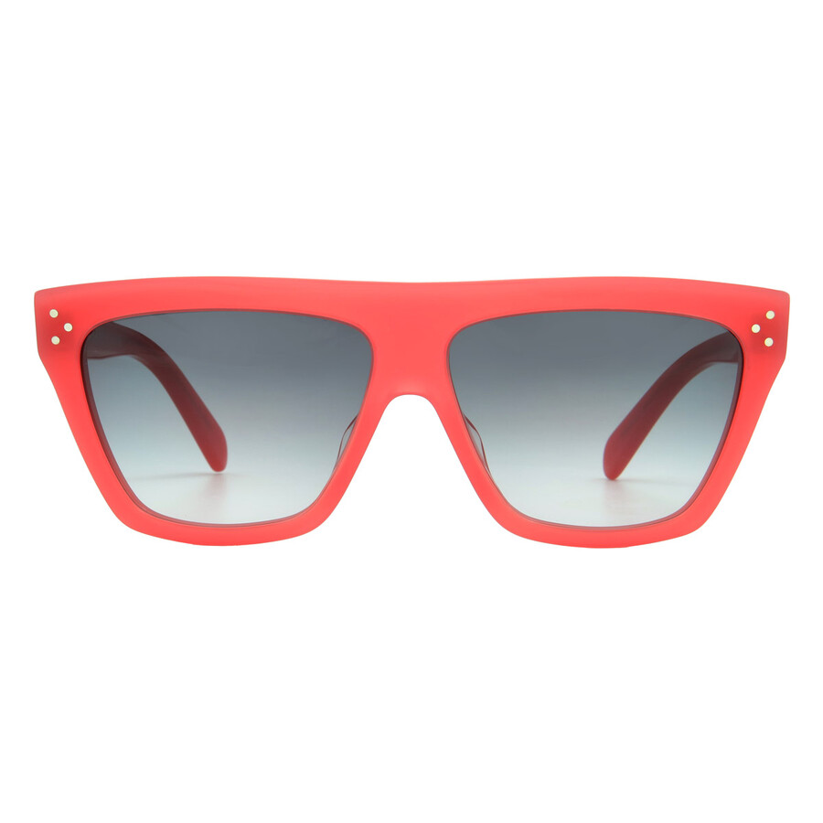 Celine Smoke Gradient Square Unisex Sunglasses Cl40256i 66b 58