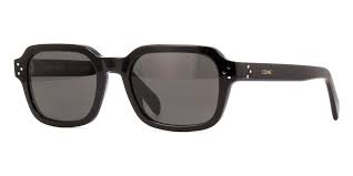 Celine Smoke Rectangular Ladies Sunglasses CL40190I 01A 53