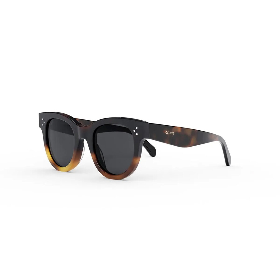 Celine Smoke Round Ladies Sunglasses Cl4003in 53a 48