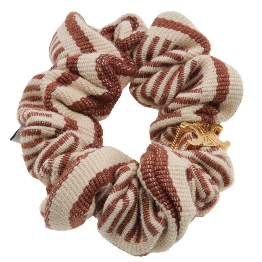 Striped Detailed Cotton Scrunchy