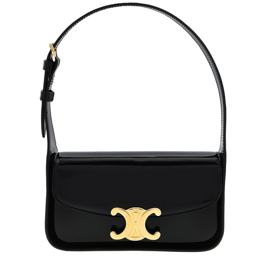 ☆☆CELINE☆☆ 24FW Celine Shoulder Bag 118313FZI 38NO Black Celine Terence Leather Shoulder Bag 118313FZI.38NO