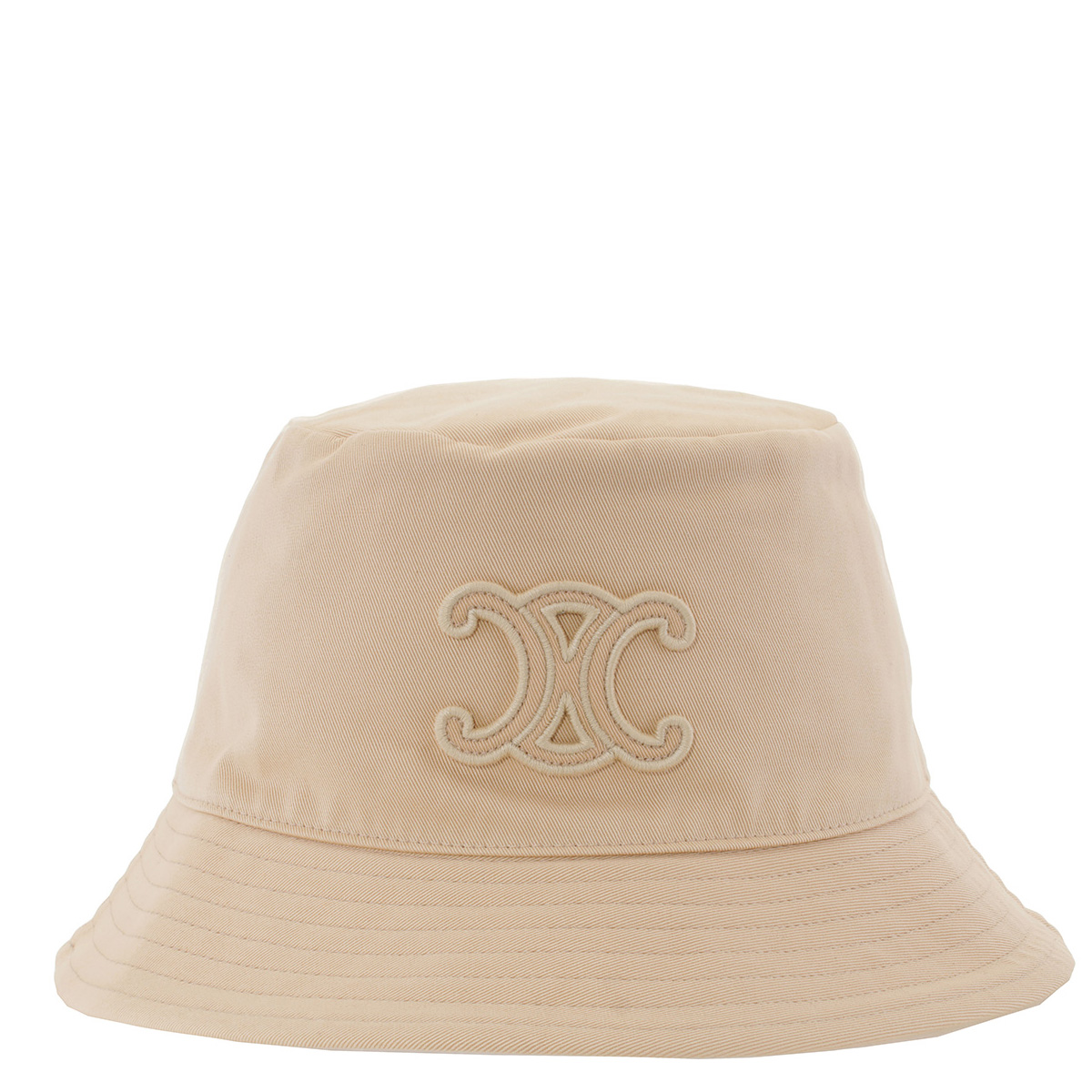 Celine Triomphe Bucket Hat Beige TRIOMPHE BUCKET HAT IN raffia - HONEY/CREAM | CELINE main image 2