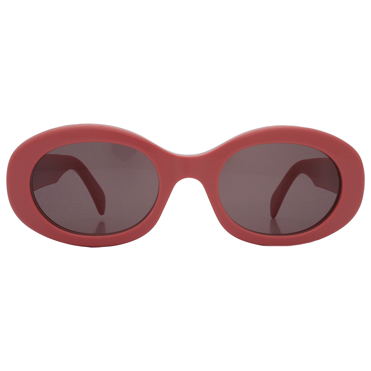 Celine Triomphe Grey Oval Ladies Sunglasses CL40194U 72A 52