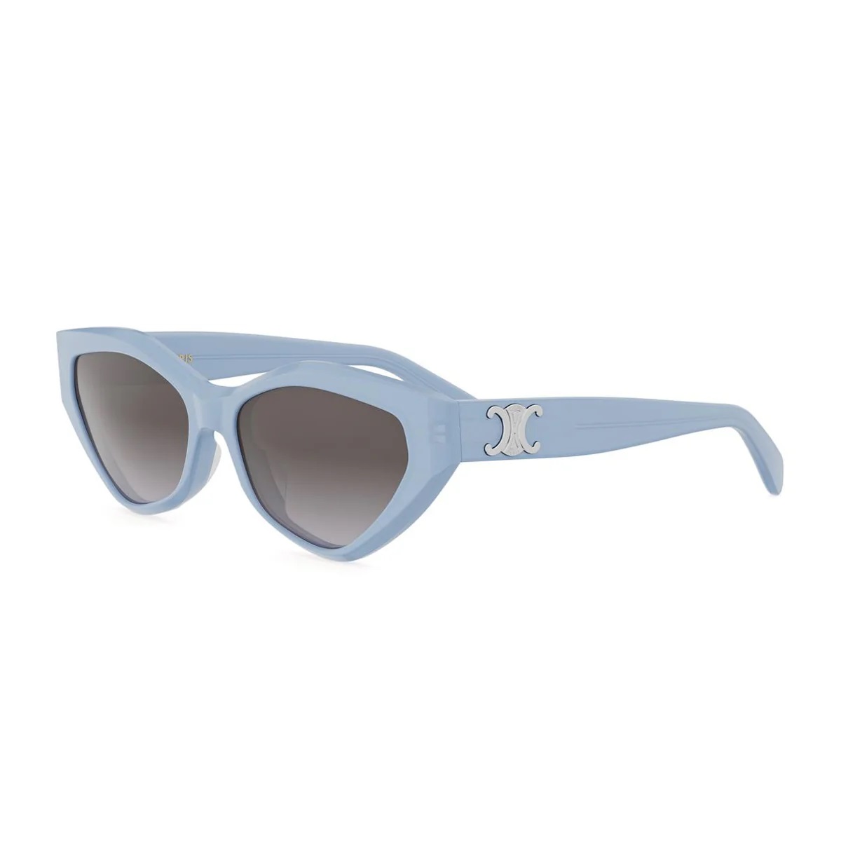 Celine Triomphe Smoke Gradient Cat Eye Ladies Sunglasses CL40323U