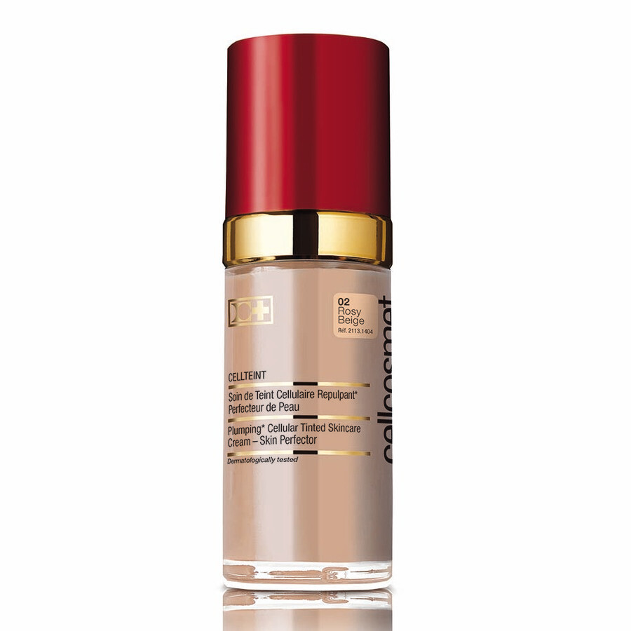 Cellcosmet Cellteint Plumping Cellular Tinted Skincare 1.1 oz 02 Rosy Beige Skin Care 7640122560919 In Sand