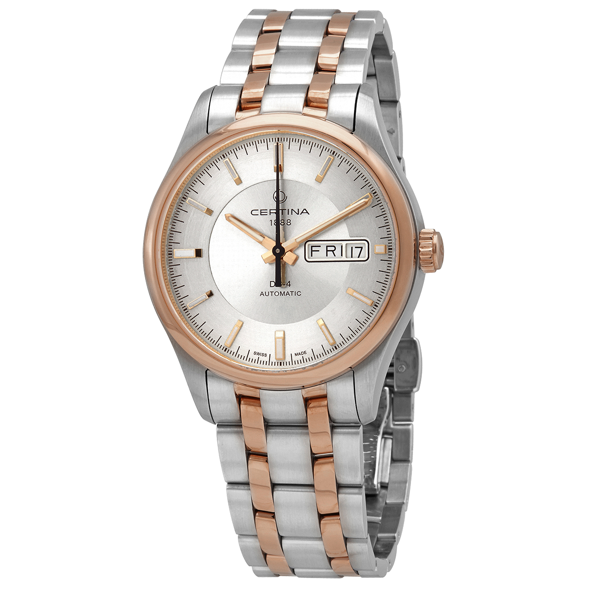 Certina DS 4 Day-Date Automatic Silver Dial Men's Watch C022.430.22.031.00