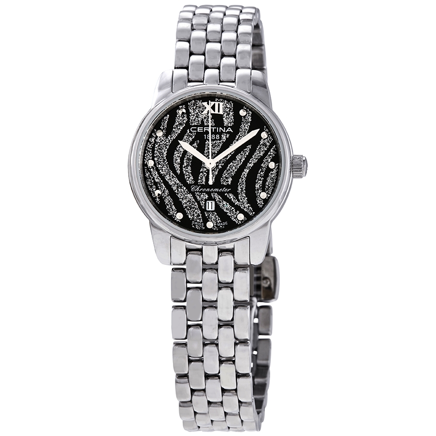 Certina DS-8 Quartz Black Dial Ladies Watch C033.051.11.058.00