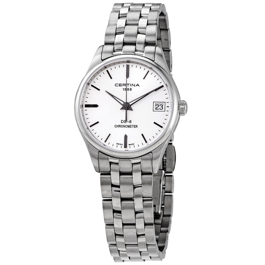 Certina DS-8 Silver Dial Ladies Stainless Steel Watch C033.251.11.031.00