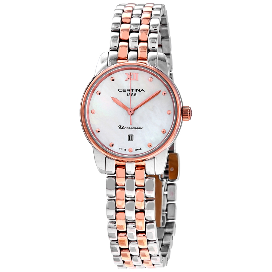 Certina DS-8 White Mother of Pearl Dial Ladies Watch C033.051.22.118.00