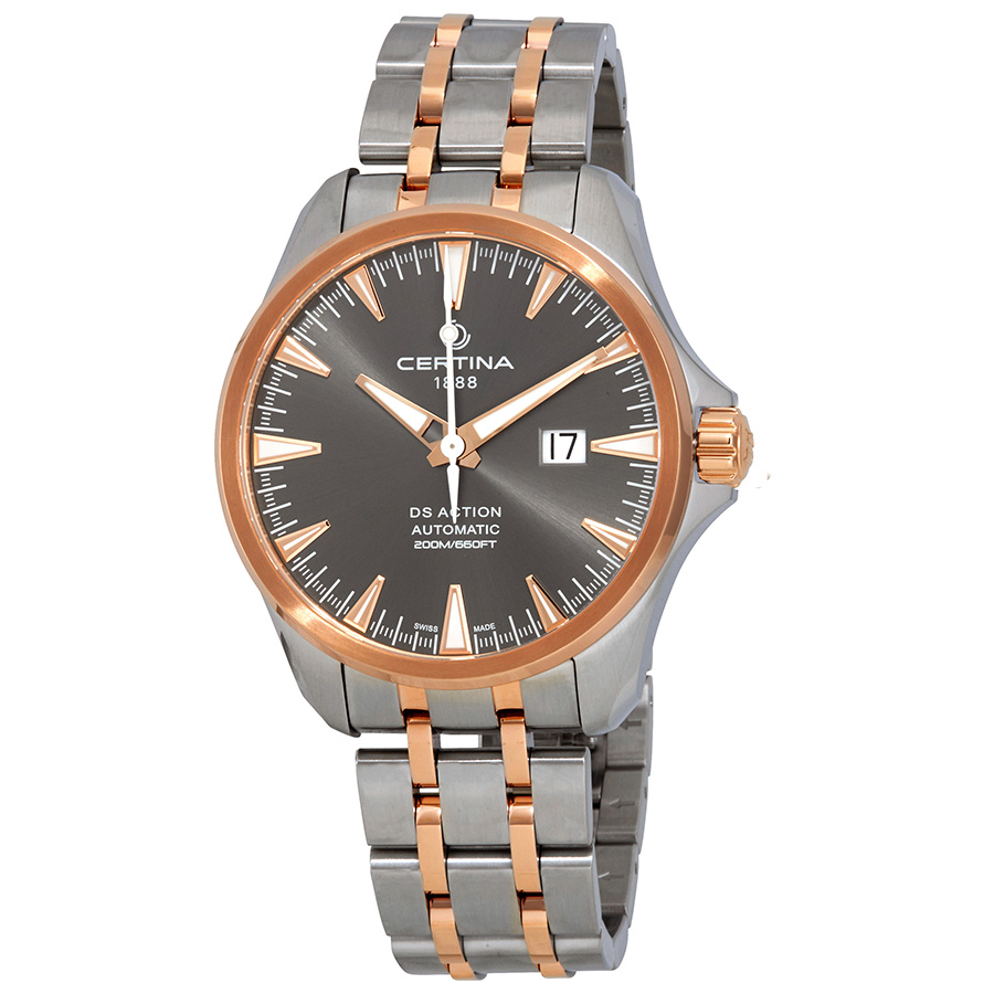 Certina DS Action Automatic Grey Dial Men's Two Tone Watch C032.426.22.081.00